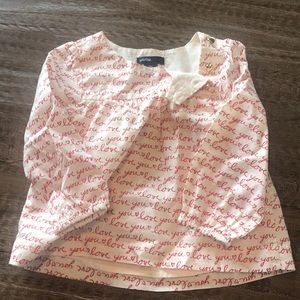 Valentines Day Baby Gap shirt